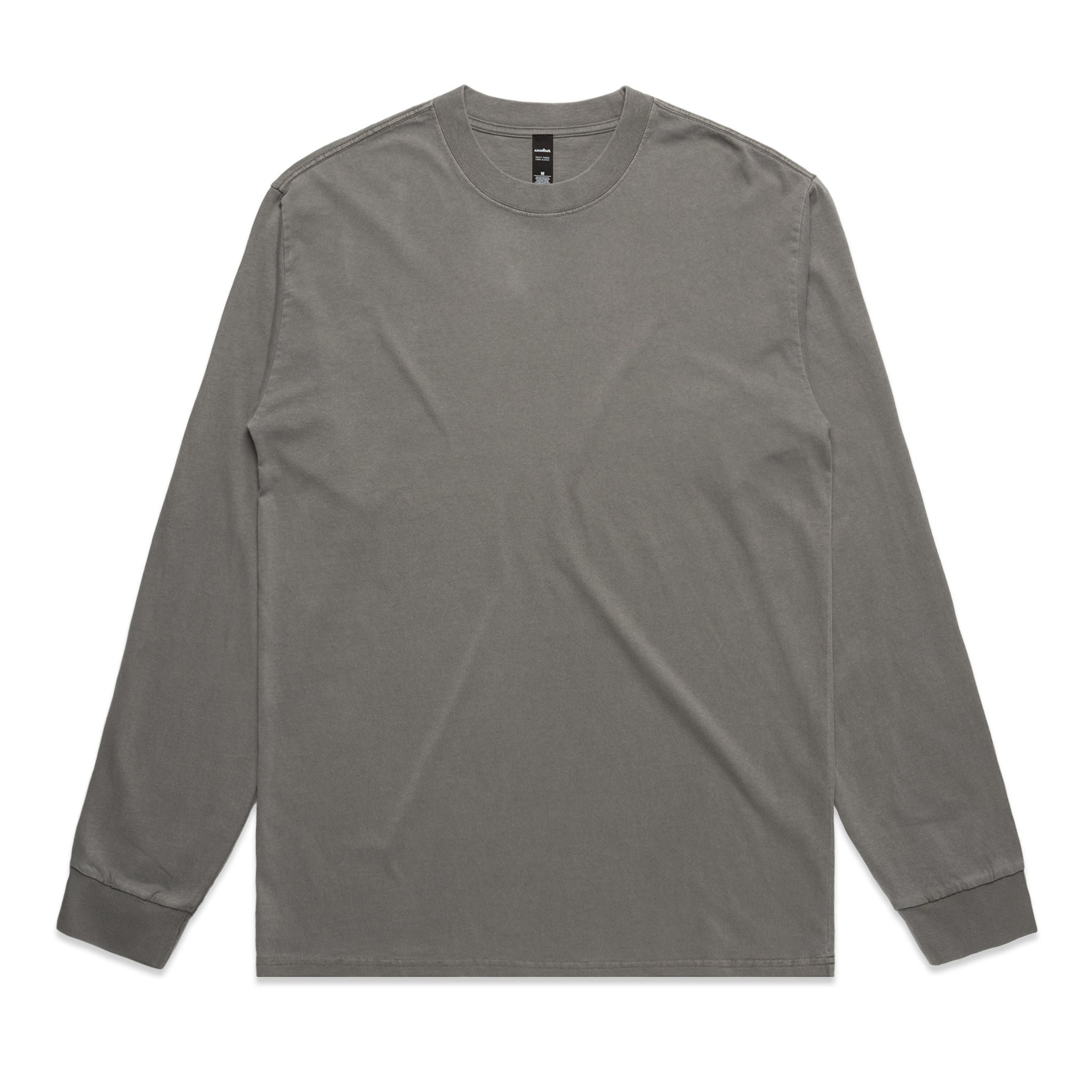 Custom AS Colour Mens Heavy Faded Long Sleeve Tee 5083 | Print Natural