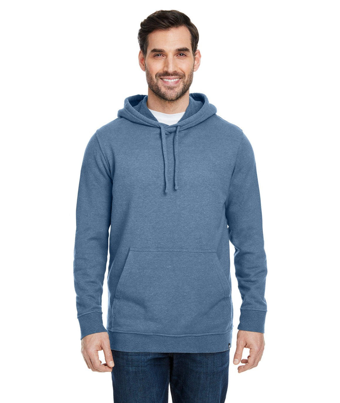 ◇PARTIMENTO◇ Wool Hoodie Muffler Blue Premium Pullover Hoodie | ZuniSportswear