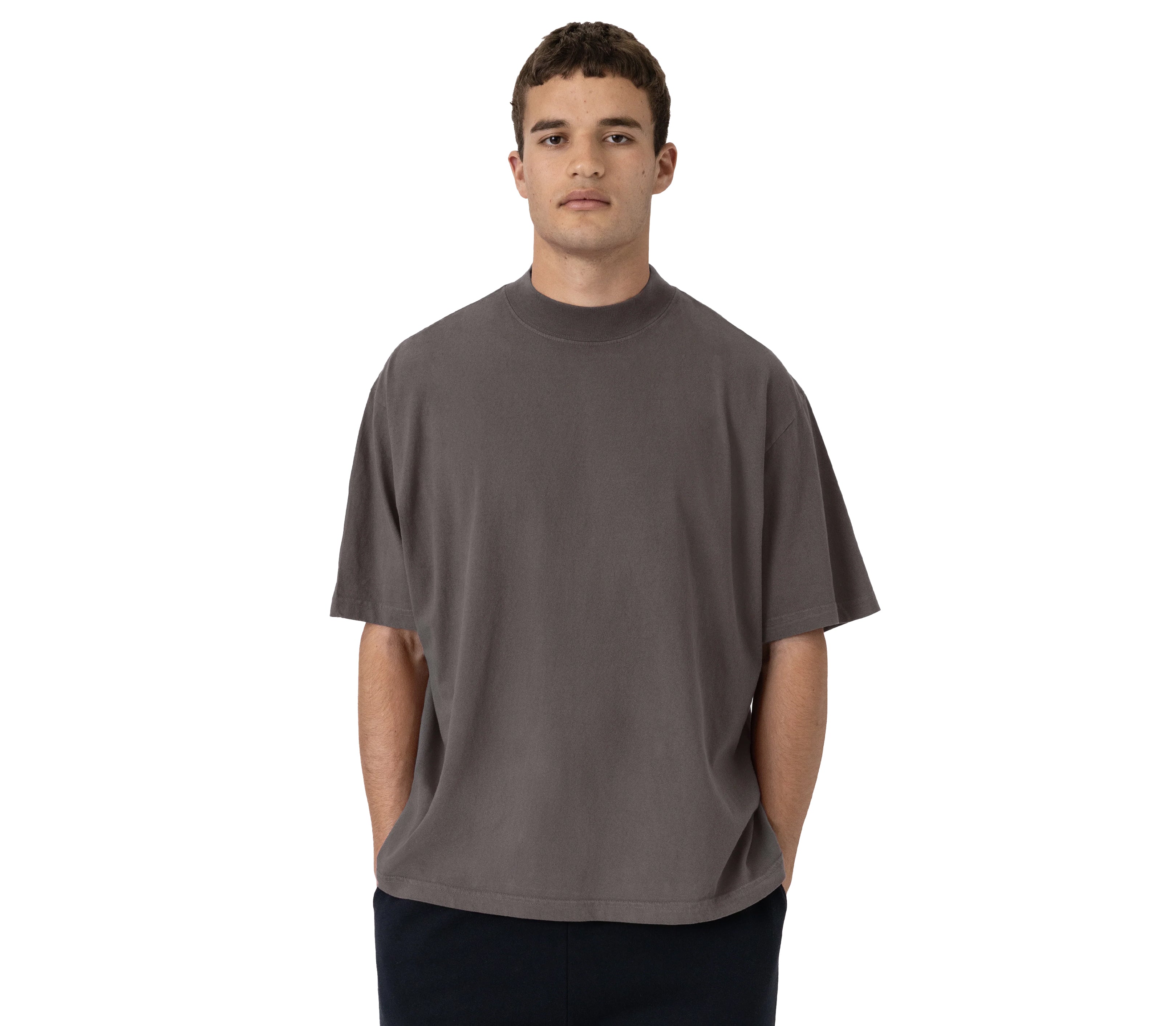 VARDE77 WIDE CUTBACK SHIRTS BROWN - HOMEDICT