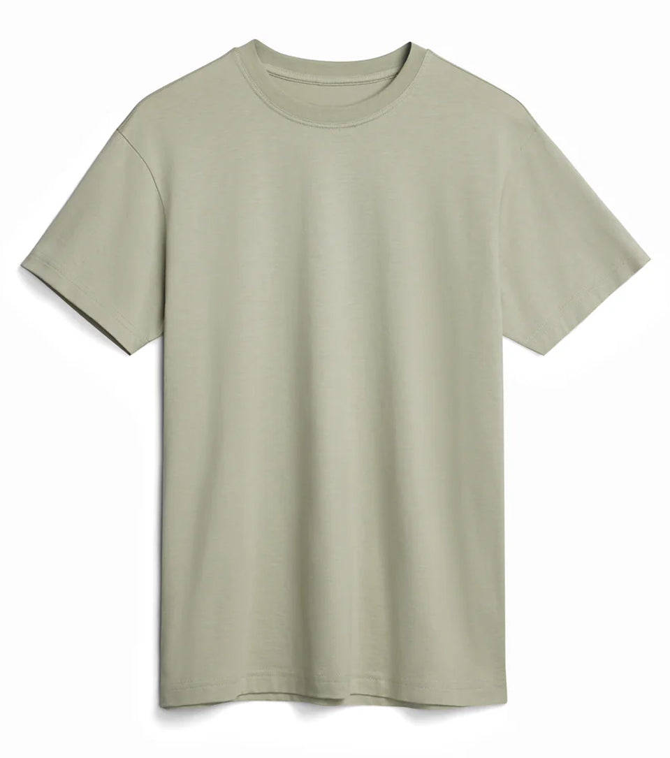 Custom Original Favorites Cotton Short Sleeve Tee Print Natural